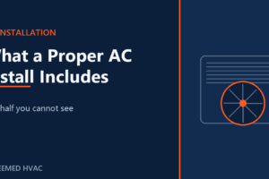 What a Proper AC Installation Actually Includes